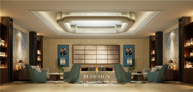 鄭州CBD大河錦悅四星級酒店大堂吧改造設(shè)計(jì)案例