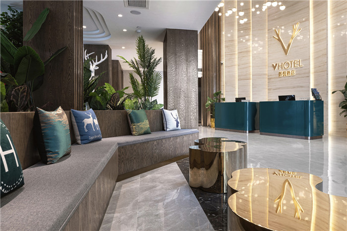 專業(yè)酒店改造設(shè)計(jì)公司推薦廣州欣凱輝悅酒店大堂設(shè)計(jì)圖