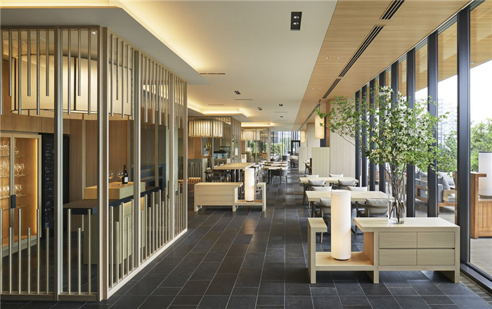 現(xiàn)代日式酒店設(shè)計   東京Sorano度假酒店餐廳設(shè)計賞析