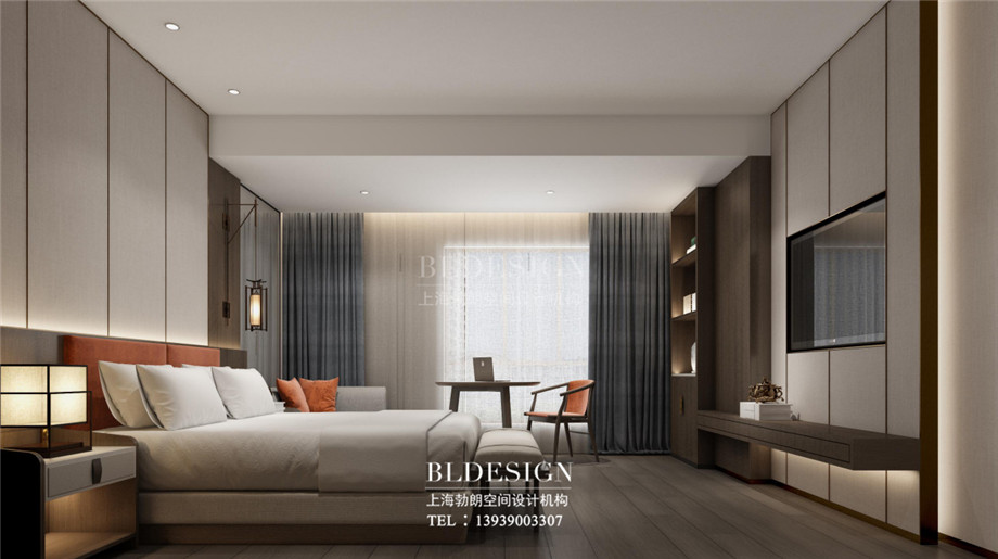 新鄉(xiāng)五星級酒店設(shè)計-桃李春風(fēng)大酒店客房設(shè)計案例效果圖