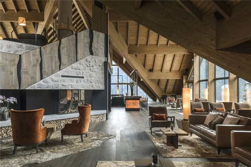 酒店大廳設(shè)計-當(dāng)代奢華風(fēng)Lefay Resort＆SPA Dolomiti設(shè)計賞析